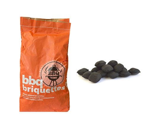 BBQ Time Barbeque Charcoal Briquettes 4.5kg BRIQ0154 / BBQ1 (Big Parcel Rate)