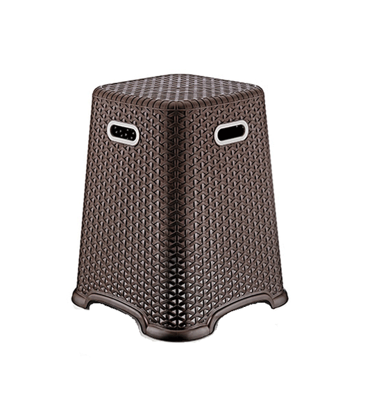 Hobby Plastic Rattan Stool Bella Style No.3 Assorted Colours 081409 (Big Parcel Rate)