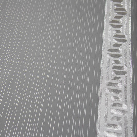 Durane Plastic Table Cover Roll Grey Silver Pattern Design 1.37 x 20m DR-8351D 10267 (Big Parcel Rate)