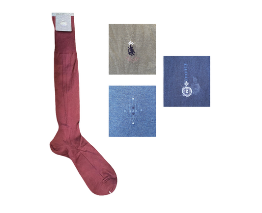 Long Pair of Thin Socks 50cm Size 41-42 / 42-43 Assorted Colours 113622 (Large Letter Rate)