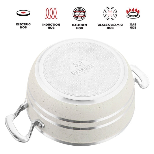 SQ Professional Seramiq Mianra Diecast Stockpot Set of 5 Howlite 11728 (Big Parcel Rate)