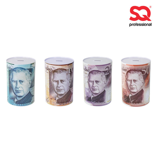 MTM135 Medium Coin Money Tin King Or Queen Piggy Bank Money Savings Box 12cm x 16cm 2295 A W10