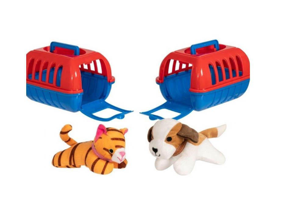 Plastic Dog Handbag Toy VTech Cutie Paws Puppy Carrier Plush