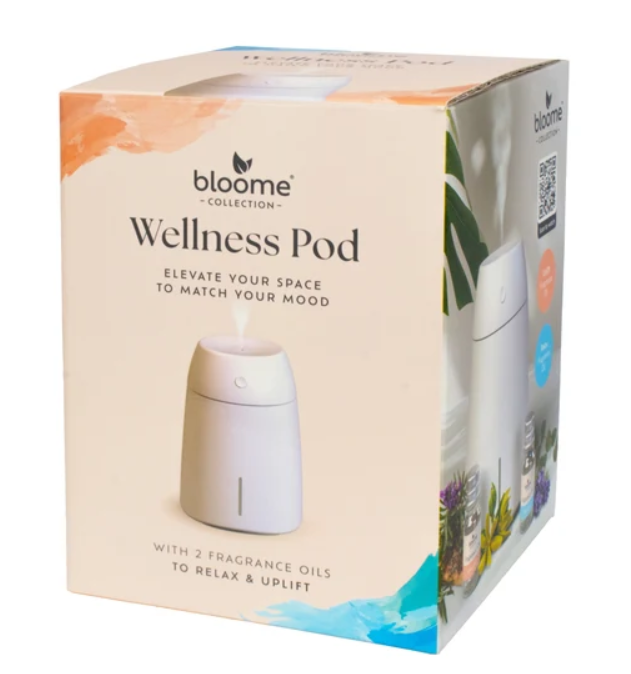 Bloome Collection Wellness Pod Diffuser with 2 Fragrance Oils SKU 324792