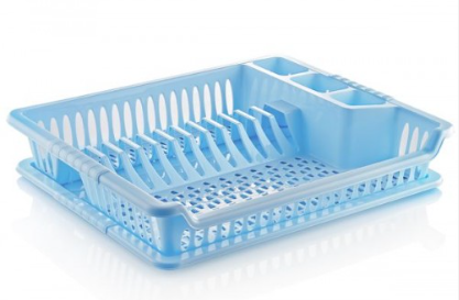 HOBBY VIOLET DISH DRAINER WITH TRAY SKU 041101