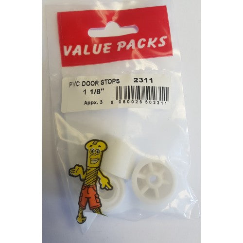 1 1/8'' Pvc Door Stops Value Pack of 3 2311 (Large Letter Rate)