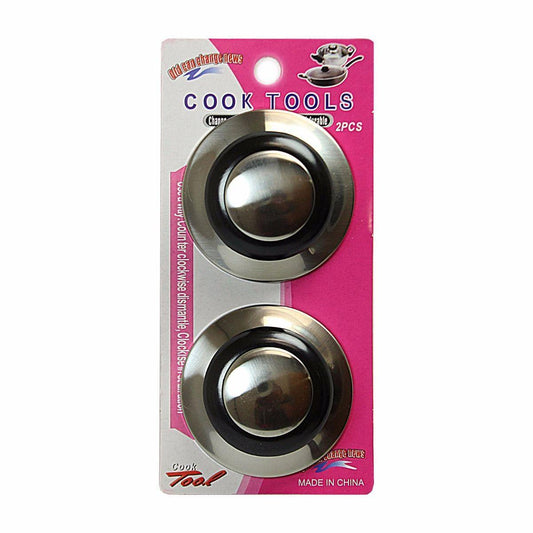 Metal Pan Lid Replacement Knobs with Screws Pack of 2 2914 A (Parcel Rate)