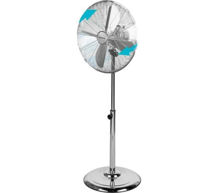 Delight Housewares 16" Inch Round Metal Floor Standing Fan DL2009
