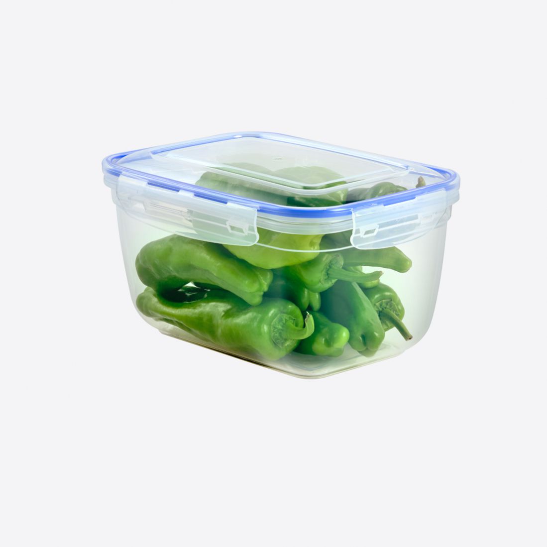 Rectangular Clear Plastic Food Storage Container with Sealing Lid 3000ml D30124