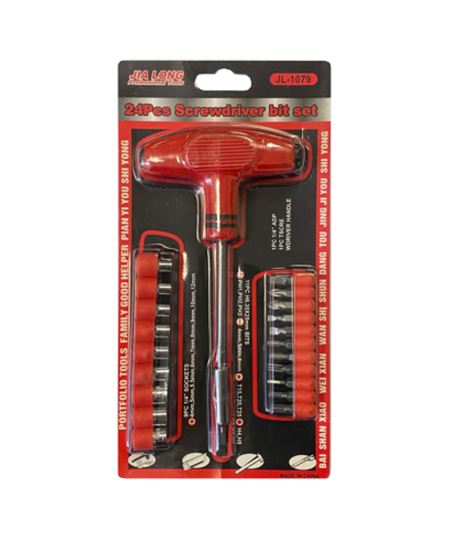Socket and Bits Tool Set of 24 3158 A  (Parcel Rate)