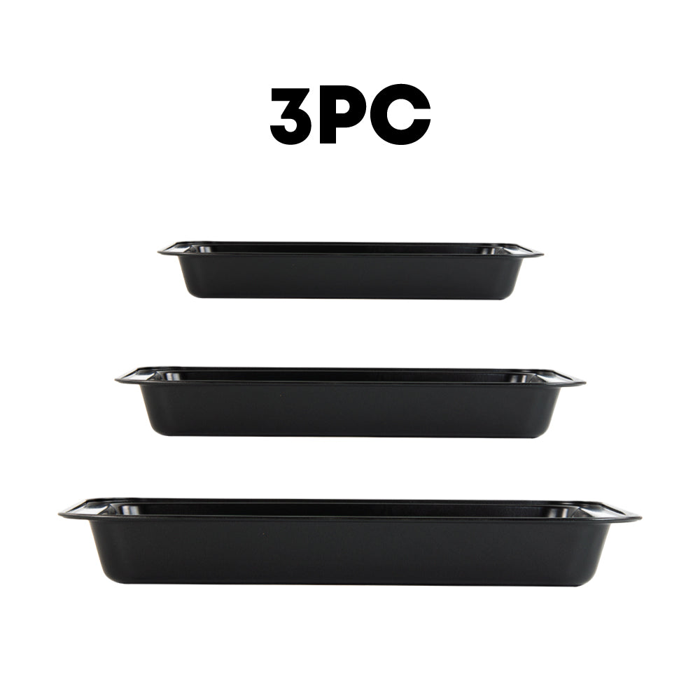 SQ Professional Oven Roasting Baking Tray Set of 3 Assorted Sizes P99179 / 3162 (Parcel Rate)