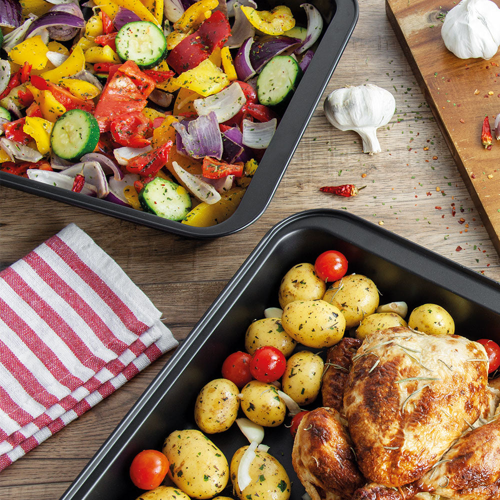 SQ Professional Oven Roasting Baking Tray Set of 3 Assorted Sizes P99179 / 3162 (Parcel Rate)