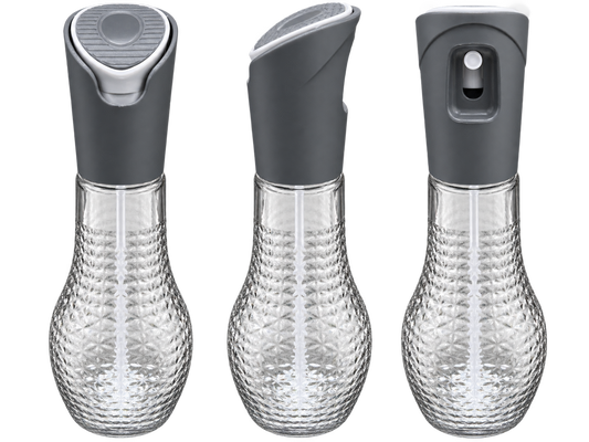 Easy Dispensing – Push-Button Oil Spray Bottle, Grey 240ml SKU 1268