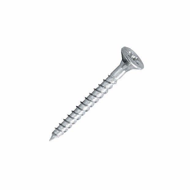 8 x 1 1/4 Pozi Countersunk Hardened Twinthread Wood Screws Zinc Plated Pk Of 38 0089 (Large Letter Rate)