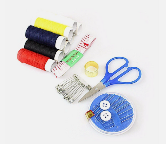Small Sewing Set Kit with Scissors Assorted Colours 4108 (Parcel Rate)