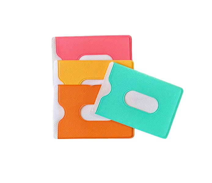 Plastic Student ID / Bank Card Holder Sleeve 90 x 60mm Assorted Colours 4329 (Large Letter Rate)
