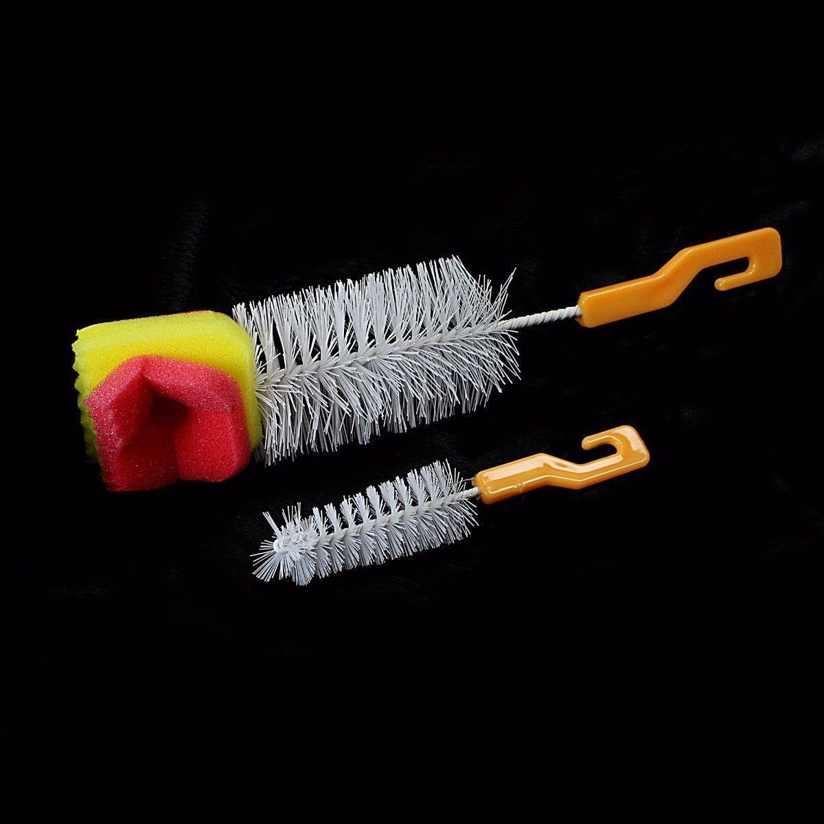 Bottle Cup Mug Cleaning Brush 25/13 cm Pack of 2 Assorted Colours 0423