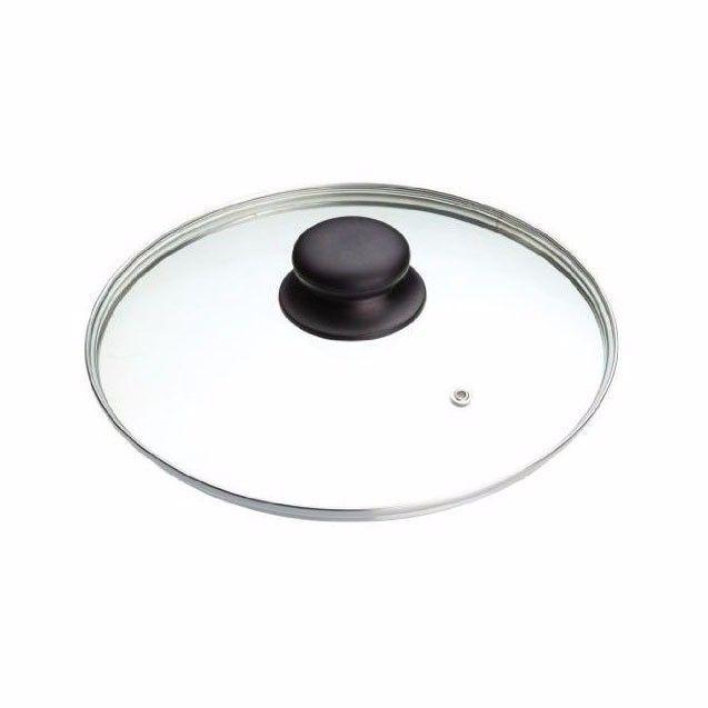16cm Clear Glass Replacement Pan Lid with Knob 0782 A (Parcel Plus Rate)