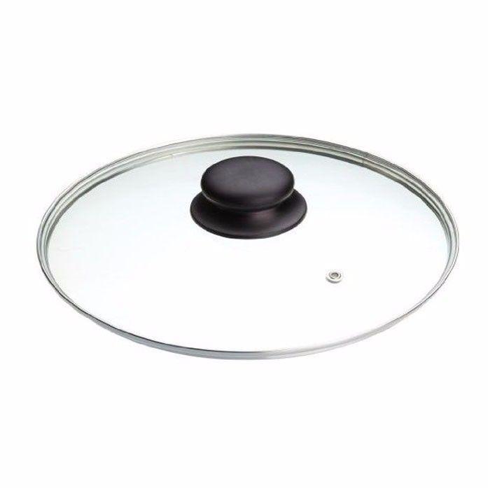 38 cm Clear Glass Pan Lid With Knob Replacement Pan Lid 07933