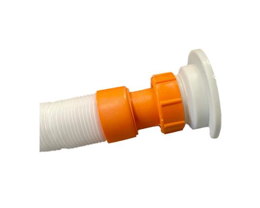 1 1/4" Multipurpose Plastic Water Pipe with Drain 30cm Extends to 80cm 4816 (Parcel Rate)