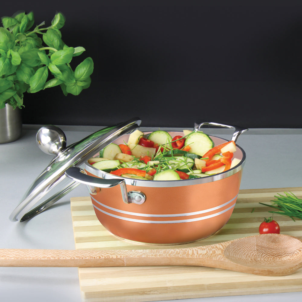 SQ Professional Seramiq Mianra Diecast Stockpot Set of 5 Axinite 4925 (Big Parcel Rate)