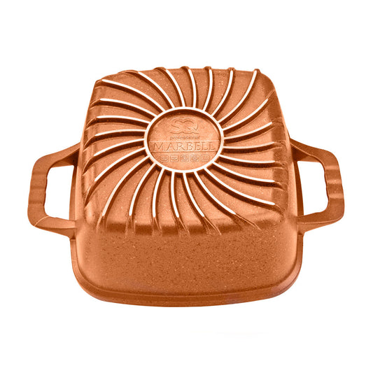 SQ Professional Nea Seramiq Diecast Square Stockpot Set of 4 Cuprum 4927 (Big Parcel Rate)