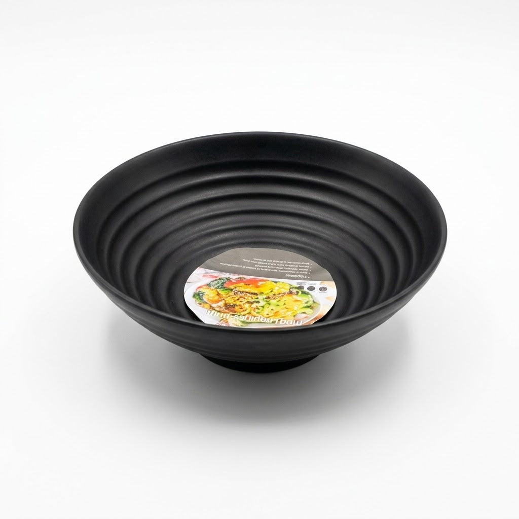 Black Noodles Soup Bowl 22cm, 292g – SKU8194