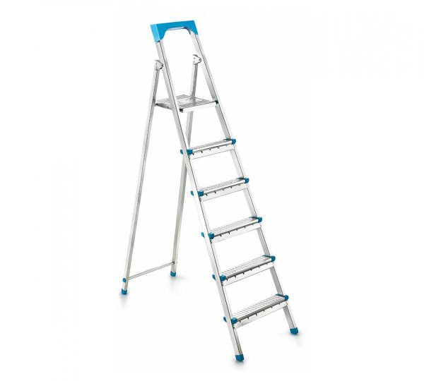5+1 Multipurpose Metal Step Ladder – Indoor & Outdoor Use, SKU 11005 L6S