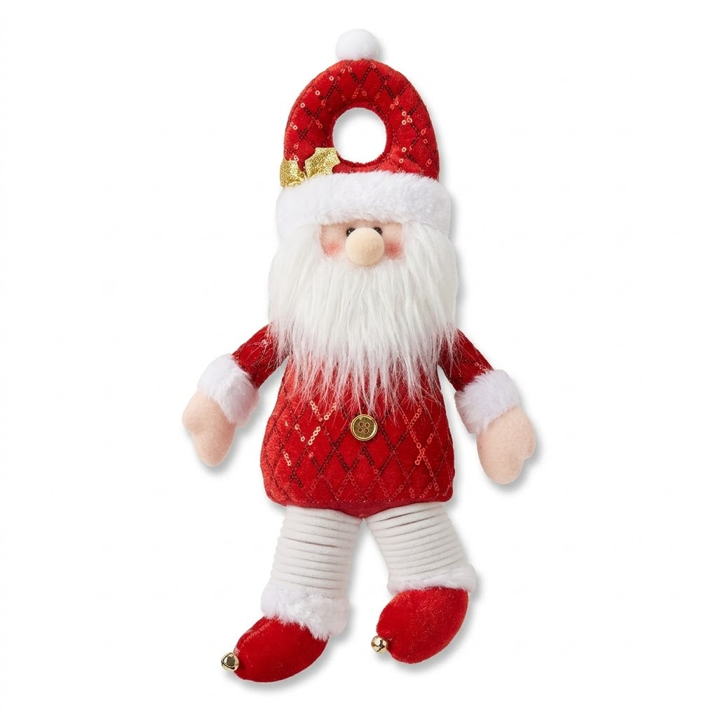 Christmas Plush Door Hanger – Red and White 35 x 17 x 8 cm, 125g SKU 8013