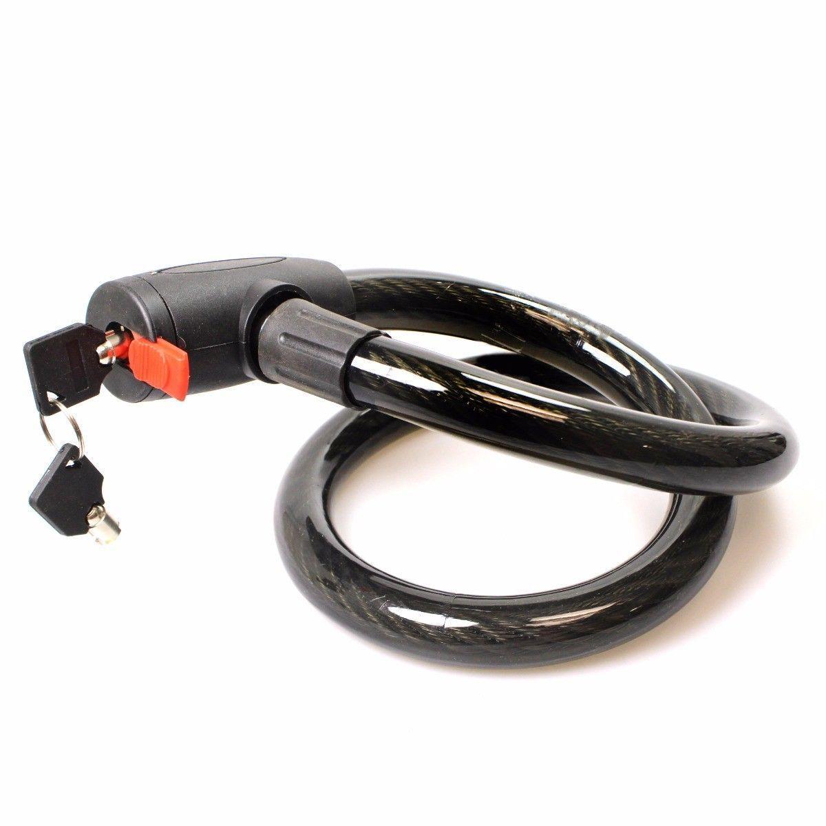 Heavy Duty Black Bicycle Lock with Keys SKU 0687