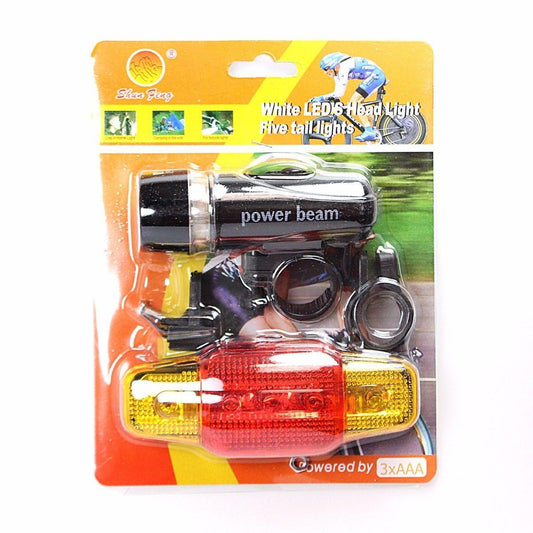 Bicycle Bike Front and Back Light Set 0526 (Parcel Rate)