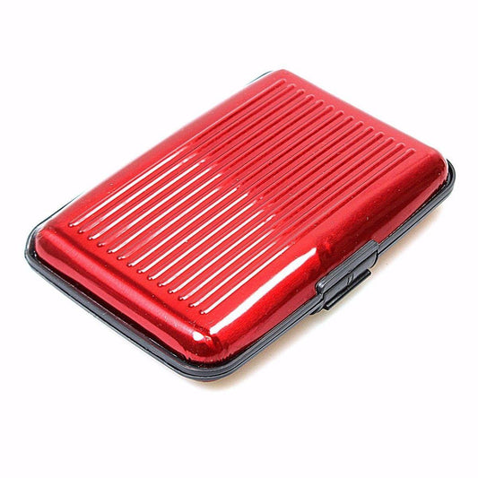 Aluminium Plastic Card Holder Wallet Assorted Colours 0024 (Large Letter Rate)