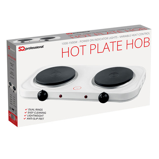 SQ Professional Blitz Electric Double Hot Plate Hob 2500W 4010 (Parcel Rate)