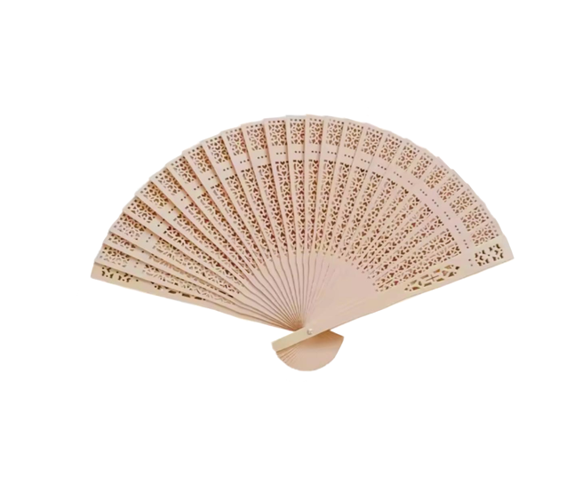 Chinese Wooden Handheld Folding Hand Fan 35cm Assorted Designs 6506 (Large Letter Rate)