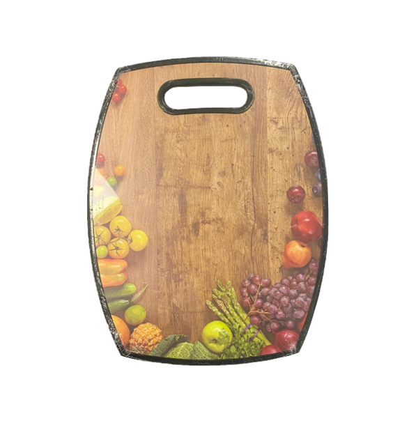 Plastic Kitchen Chopping Board with Printed Design 30 x 38 x 1.1 cm Assorted Designs 6677