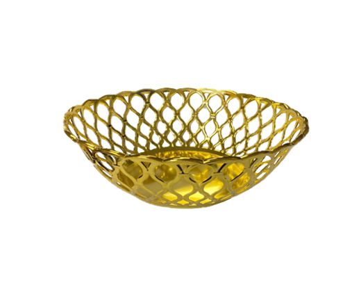 Plastic Fruit Bowl Netted Design 25 x 8 cm 6822