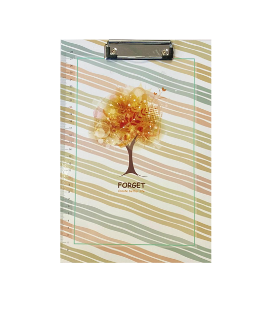 A4 Clipboard with Printed Ruler Scale Assorted Colours 6894 (Parcel Rate)