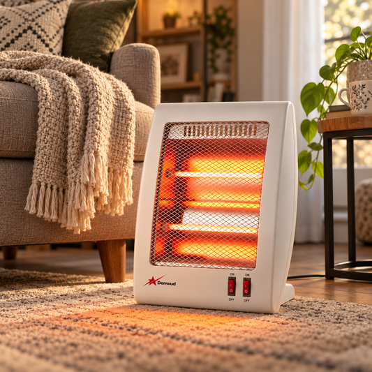 Denwud Quartz Heater for Extra Warmth 2 Bar 800 W SKU DEGB2040