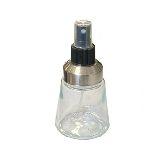 Clear Glass Kitchen Vinegar Spray Bottle 13.5 x 6.5 cm 125ml 7017 (Parcel Plus Rate)