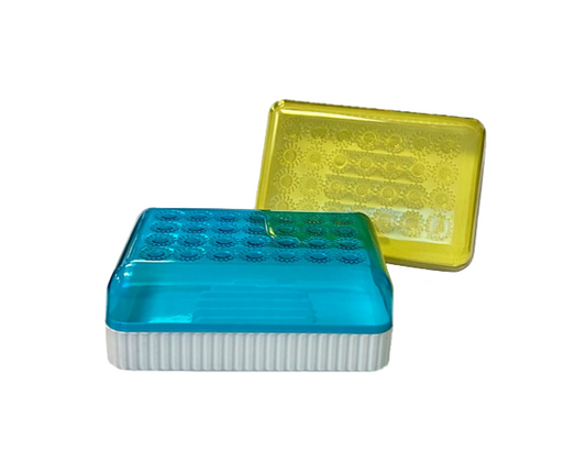 Plastic Bathroom Kitchen Soap Box Dish Holder Flower Design 12 x 8 x 5 cm Assorted Colours 7225