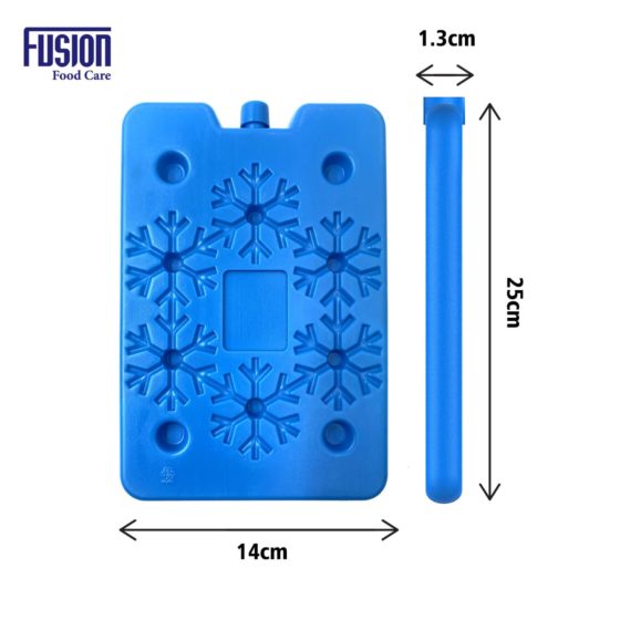 Freezer Ice Pack Block 24 x 15 x 1.3cm Pack of 4 Assorted Colours 7329 (Parcel Rate)