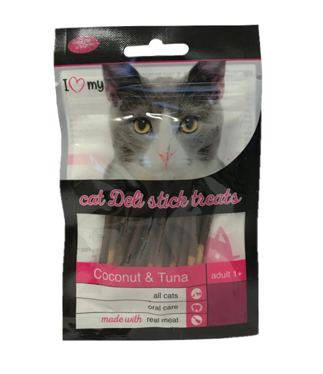 Pet Cat Treats Deli Sticks Coconut & Tuna 25g 74368 (Parcel Rate)