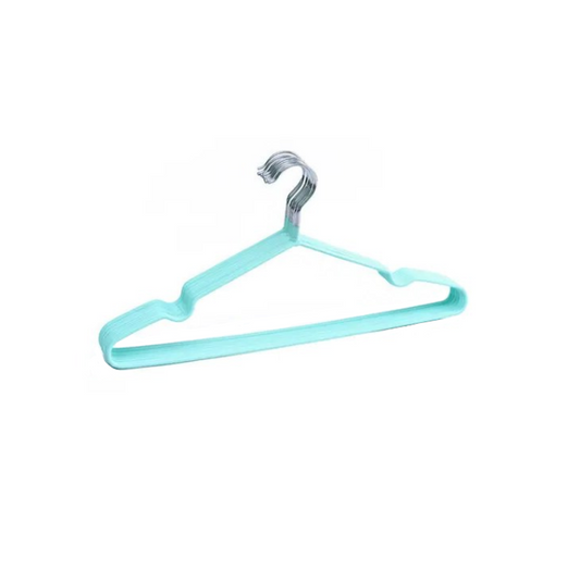 Coated Metal Non Slip Clothes Hanger 40 cm Pack of 5 Assorted Colours 7479 (Parcel Rate)