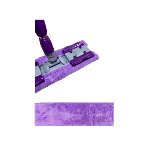 Extendable Microfibre Flat Floor Mop + Extra Mop Refill Pad 75 / 115 cm Assorted Colours 7624 (Big Parcel Rate)