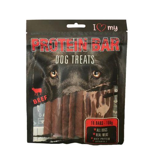 Pet Dog Treats Protein Bar Beef 100 Gram 76698