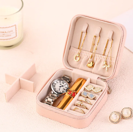 Case Jewellery Box Zip Portable Travel Jewellery Storage Organiser