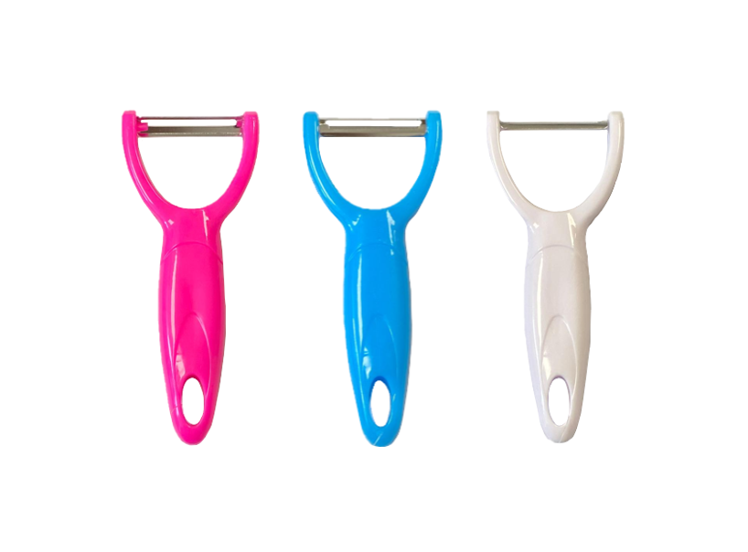 Plastic Kitchen Vegetable Peeler 14.5cm Assorted Colours 7864 (Parcel Rate)