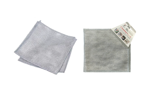 Double Layer Metal Wire Scourer Cleaning Cloth 20 x 20cm Pack of 5 7868 (Large Letter Rate)