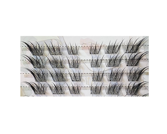 Aoyasiyue Fake False Individual Manga Style Cluster Eyelash Pieces 7923 (Large Letter Rate)