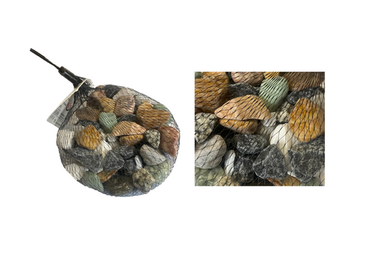 Bag of Mixed Aquarium Fish Tank Stones Rocks Assorted Colours and Sizes 4481 / 7927 (Parcel Rate)